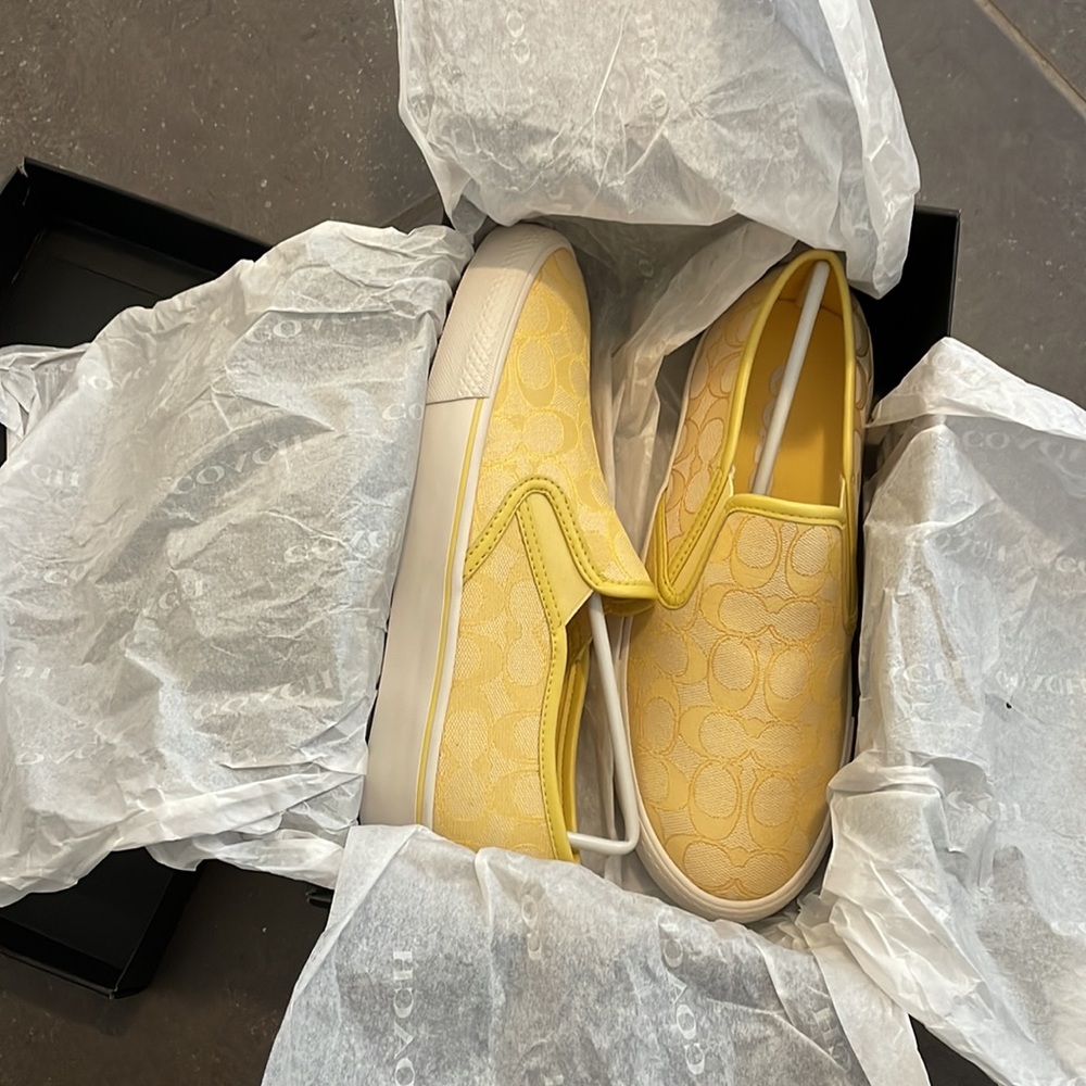 Coach slip on sneakers